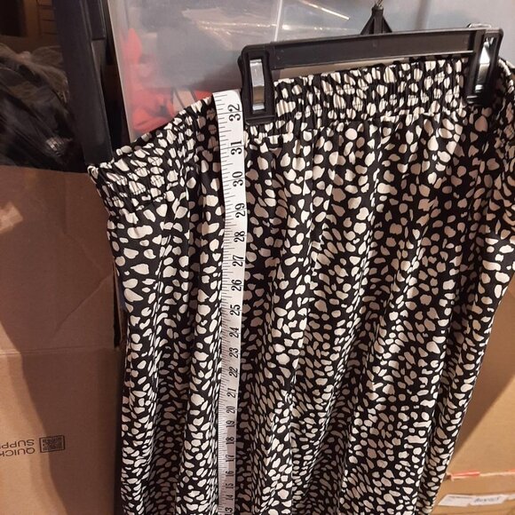 NEW ! CubShe WMN Skirt High Waist A-Line Boho Leopard Print Midi Size XL - Picture 3 of 4